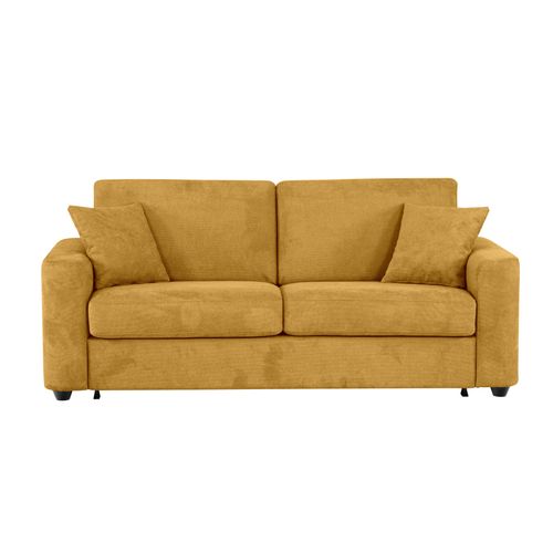 Canapé convertible 3 places pack Standard  NICARAGUA tissu Crown curcuma