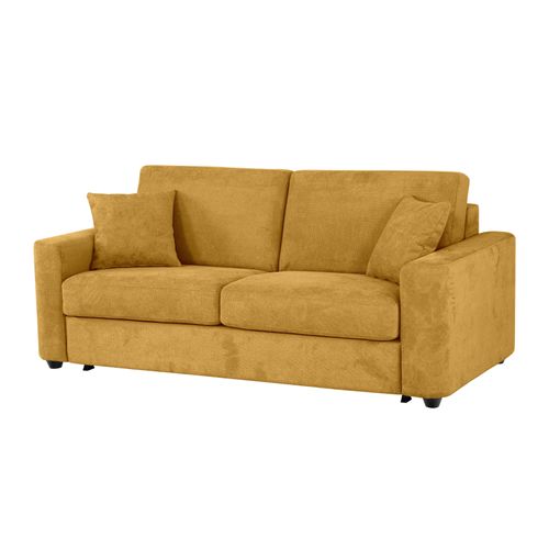Canapé convertible 3 places pack Standard  NICARAGUA tissu Crown curcuma