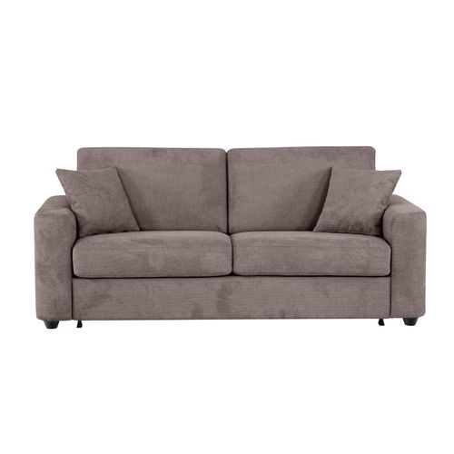 Canapé convertible 3 places pack Standard NICARAGUA tissu Crown taupe