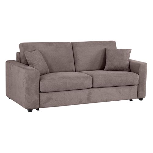 Canapé convertible 3 places pack Standard NICARAGUA tissu Crown taupe