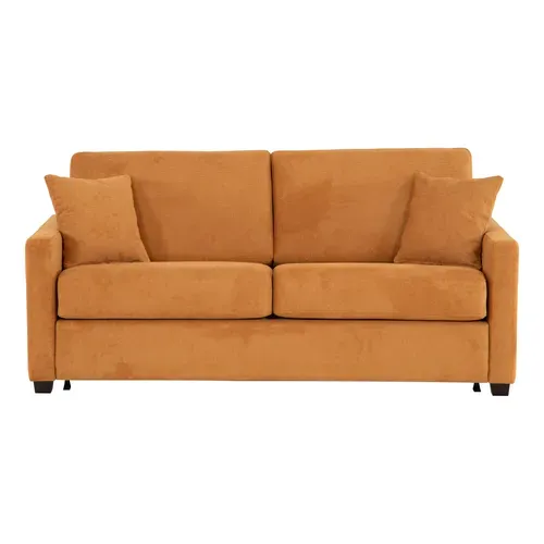 Canapé convertible 3 places NICARAGUA tissu Crown amber 9 vue de face