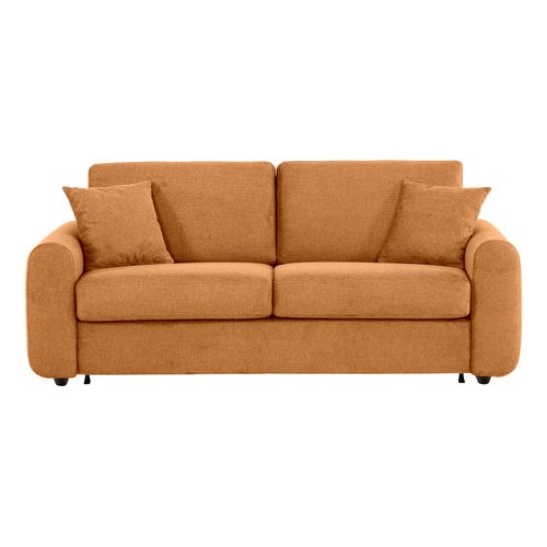 Canapé convertible 3 places pack Dreaméa NICARAGUA tissu Crown amber 9