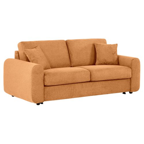 Canapé convertible 3 places pack Dreaméa NICARAGUA tissu Crown amber 9
