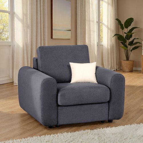 Fauteuil manchettes Kara NICARAGUA tissu crown ebene
