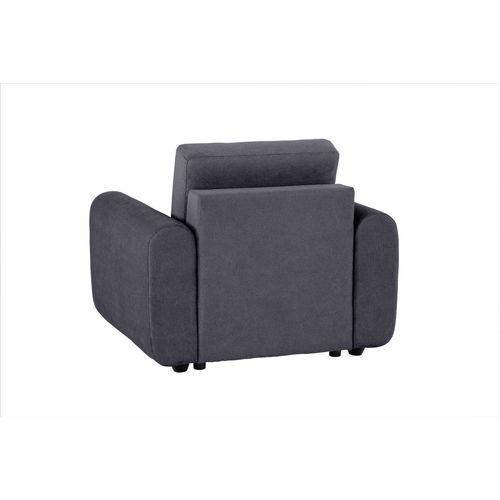 Fauteuil manchettes Kara NICARAGUA tissu crown ebene