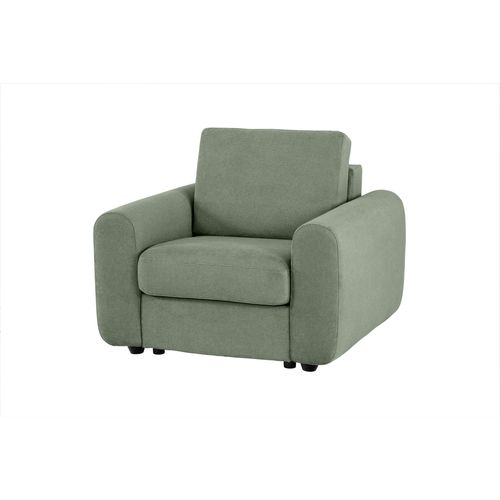 Fauteuil manchettes Kara NICARAGUA tissu crown vert