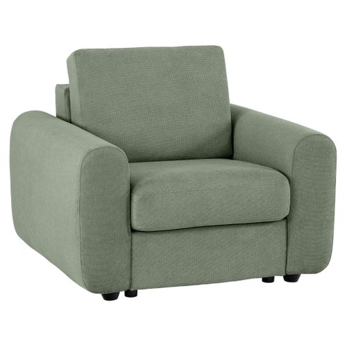 Fauteuil manchettes Kara NICARAGUA tissu crown vert