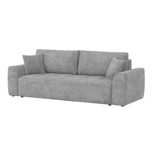 Canapé 3 places convertible AUBE tissu gris