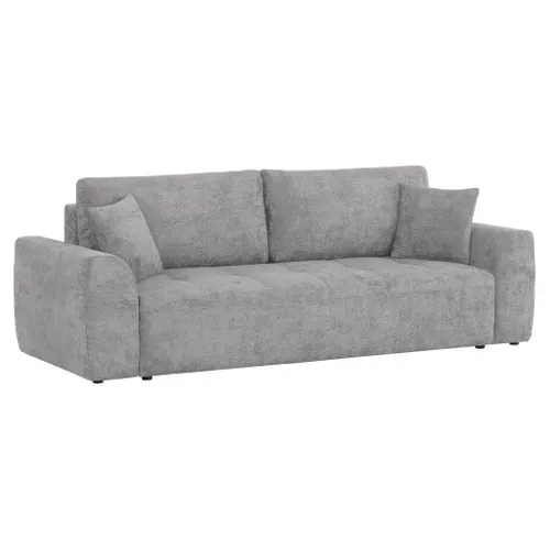 Canapé 3 places convertible AUBE tissu gris
