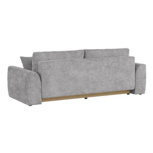 Canapé 3 places convertible AUBE tissu gris