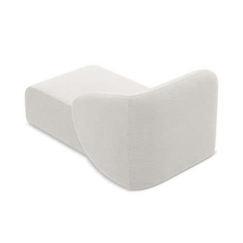 Méridienne Droite Lani En Tissu Bouclette Blanc - Canapé BUT