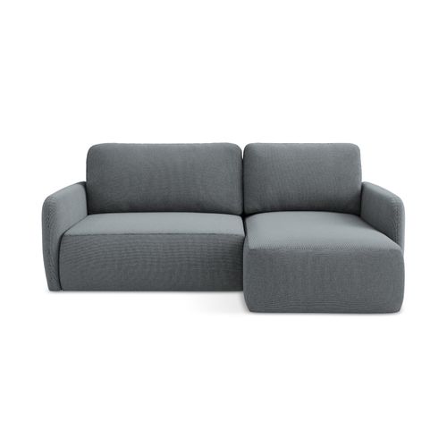 Canapé D'angle Droit Convertible Lilo En Tissu Texturé Jeans