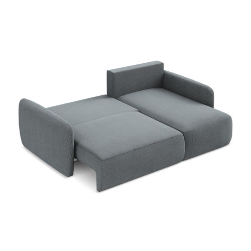 Canapé D'angle Droit Convertible Lilo En Tissu Texturé Jeans