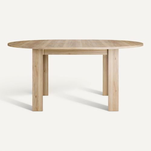 Table ronde Unik Imitation chêne