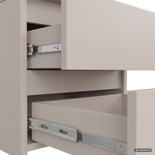 Table De Chevet Cl2 Cachemire 40 Cm 2 Tiroirs 40x35x40 Cm