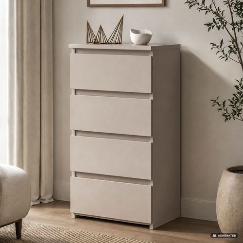 Commode Cl4 Cachemire 40 Cm 4 Tiroirs 40x35x74 Cm