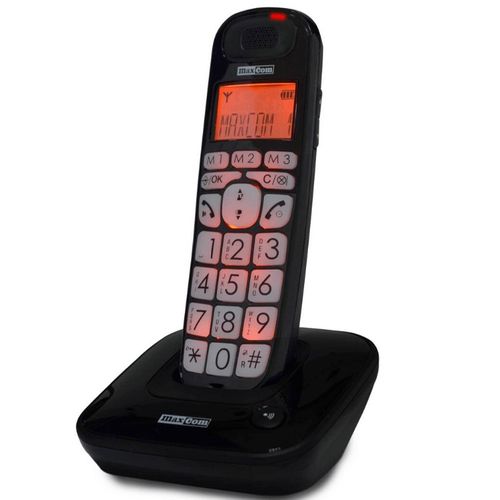 Téléphone Fixe Senior Maxcom Mc6800 Noir