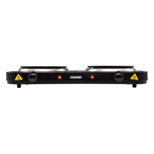 Table de cuisson posable électrique 2 foyers Noir - 2000w - MS 6509