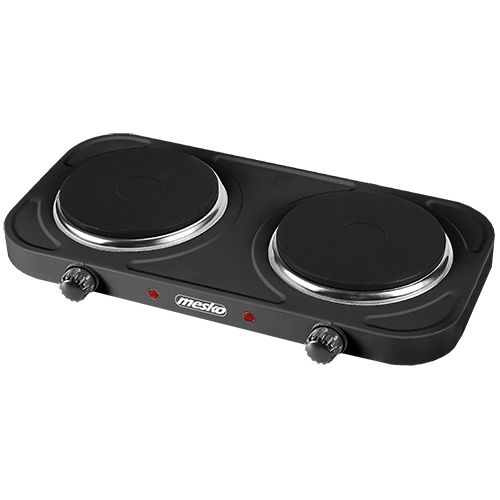 Table de cuisson posable électrique 2 foyers Noir - 2000w - MS 6509