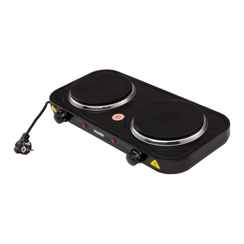 Table de cuisson posable électrique 2 foyers Noir - 2000w - MS 6509