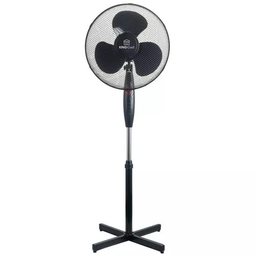 Ventilateur De Sol Noir Diamètre 41 Cm Kingcool