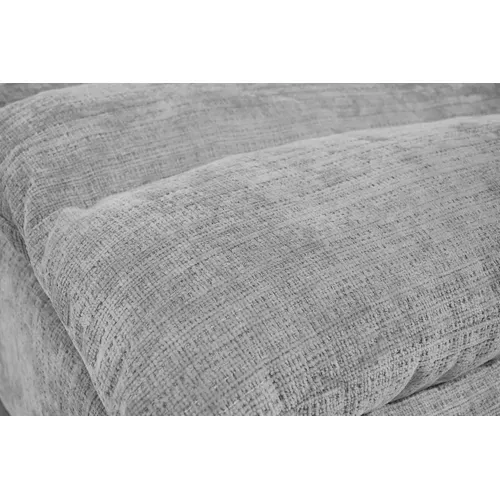 Méridienne San Remo En Tissu Chenille, Gris