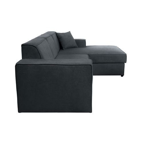 Canapé D'angle Convertible Pedro L, 267 Cm, Graphite, Côté Droite