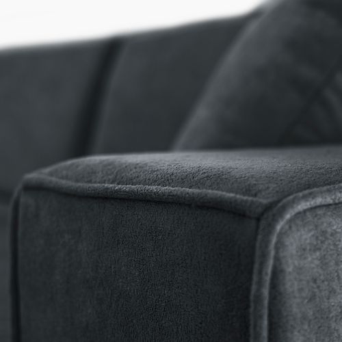 Canapé D'angle Convertible Pedro L, 267 Cm, Graphite, Côté Droite