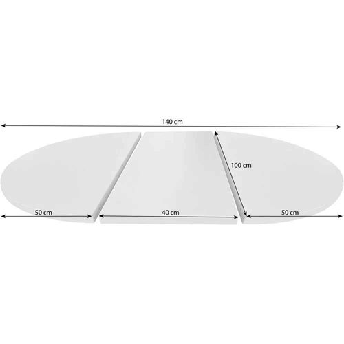 Table Ronde Kris Ø 100–140 cm Extensible, Pieds En Métal, Style Loft, Couleur : Noir/noir