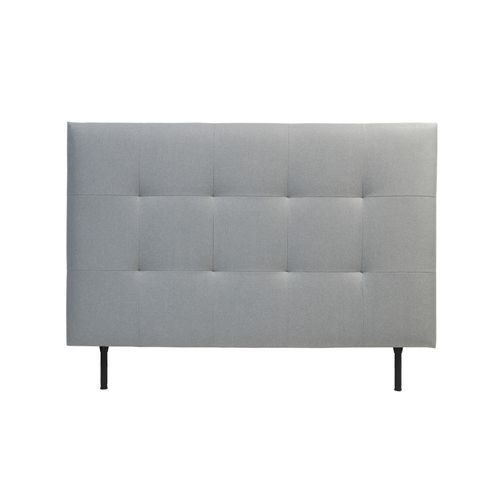 Tête de lit tissu L.140 cm KARTY gris