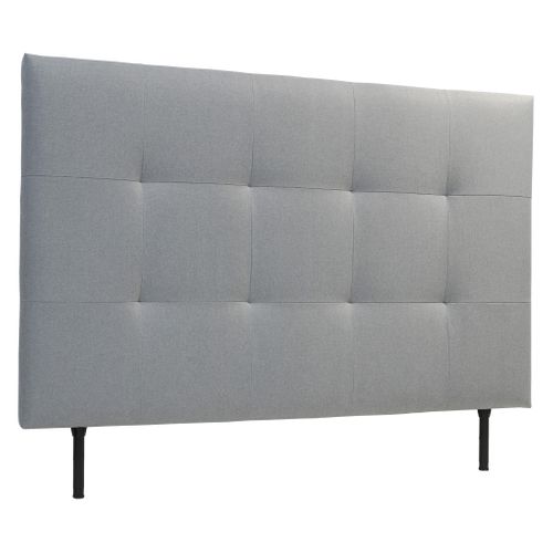 Tête de lit tissu L.140 cm KARTY gris