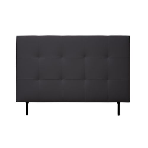 Tête de lit PU L.140 cm KARTY noir vue de face