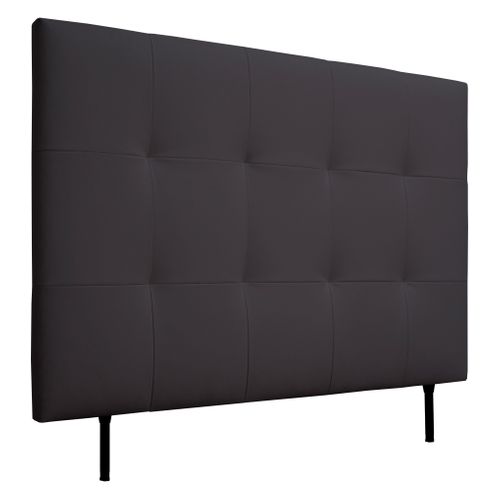Tête de lit PU L.140 cm KARTY noir vue 3/4
