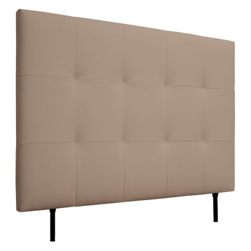 Tête de lit PU L.140 cm KARTY taupe