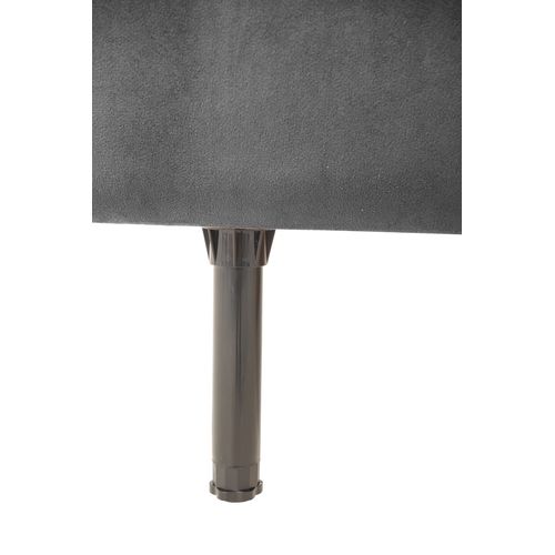 Tête de lit velours L.160 cm KARTY gris