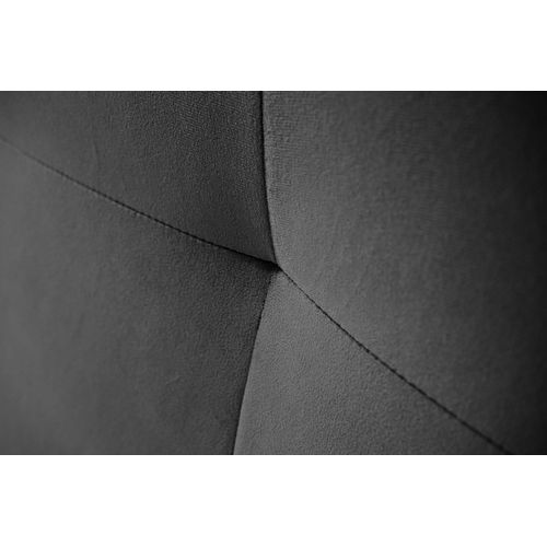 Tête de lit velours L.160 cm KARTY gris