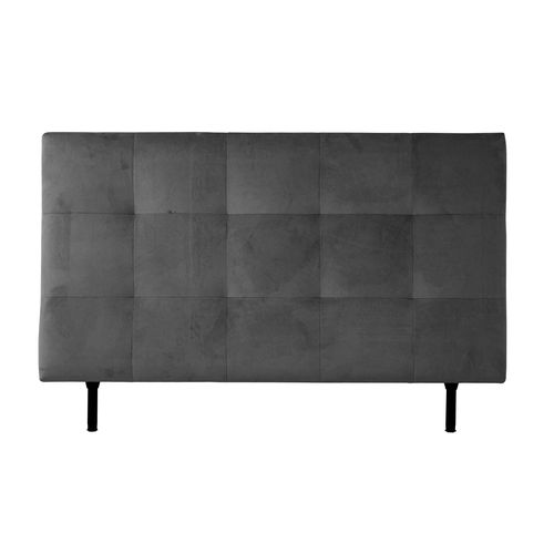 Tête de lit velours L.160 cm KARTY gris