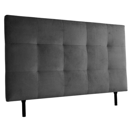Tête de lit velours L.160 cm KARTY gris