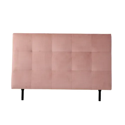 Tête de lit velours L.160 cm KARTY rose vue de face