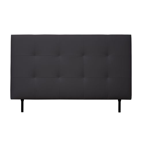 Tête de lit PU L.160 cm KARTY noir vue de face