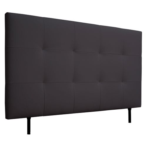 Tête de lit PU L.160 cm KARTY noir vue 3/4