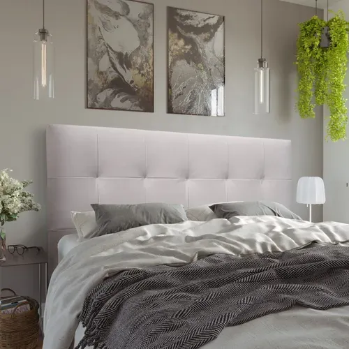 Tête de lit PU L.180 cm KARTY blanc