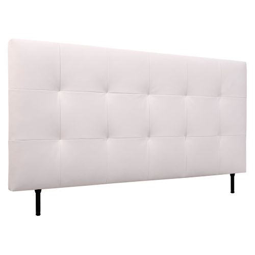 Tête de lit PU L.180 cm KARTY blanc