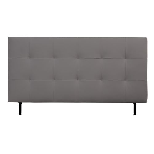 Tête de lit PU L.180 cm KARTY gris vue de face