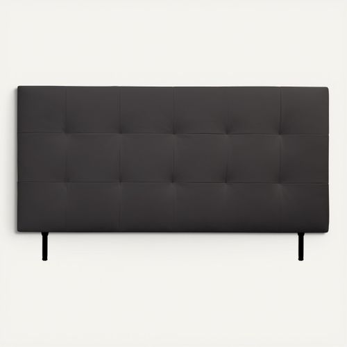 Tête de lit PU L.180 cm KARTY noir vue de face