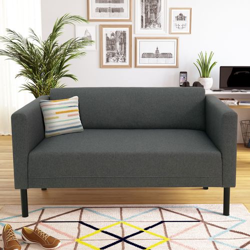 Canapé 2 places DERBY tissu malmo anthracite