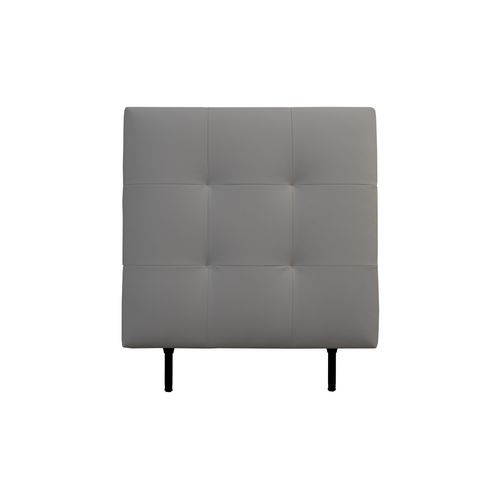 Tête de lit polyuréthane L.90 KARTY gris vue de face