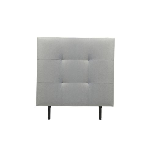 Tête de lit tissu L.90 cm KARTY gris