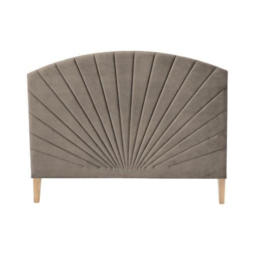 Tête de lit velours L.145 cm EMPIRE Taupe vue de face