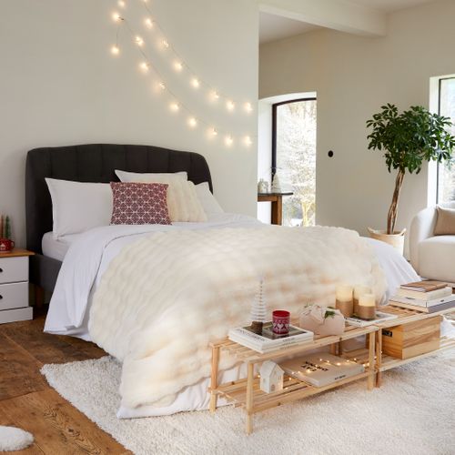 Lit 140x190 cm MARQUIS 2 velours gris